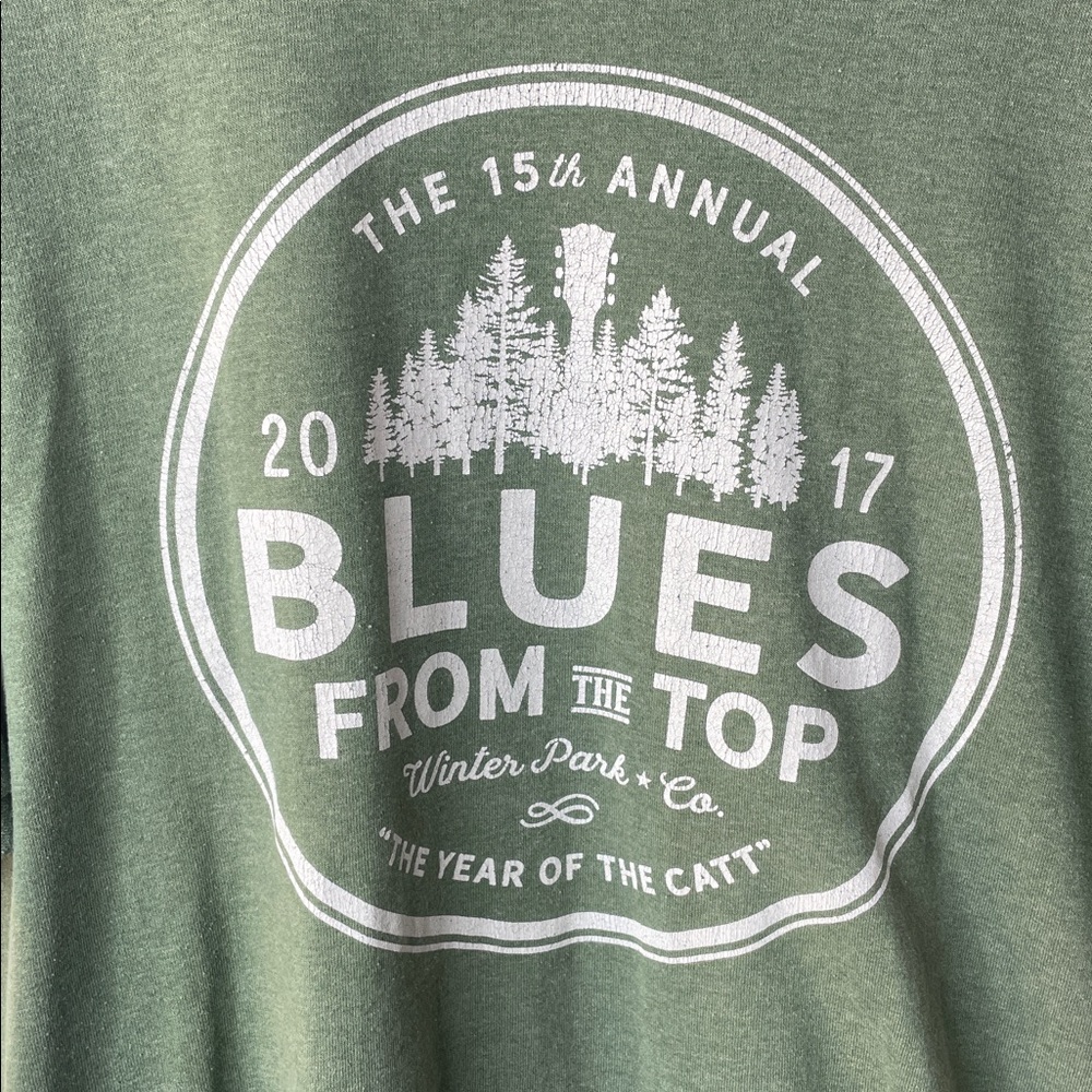 Blues From The Top featuring many artists Green T-Shirt